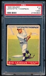 1933 Goudey Baseball- #13 Lafayette Thompson, Dodgers- PSA 1 (Poor MK)