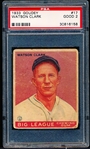 1933 Goudey Baseball- #17 Watson Clark, Dodgers- PSA Good 2 