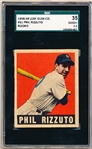 1948-49 Leaf Baseball- #11 Phil Rizzuto, Yankees- SGC 35 (Good+ 2.5)