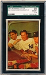 1953 Bowman Baseball- #44 Bauer/ Berra/ Mantle- SGC 35 Good+ 2.5