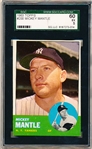 1963 Topps Baseball- #200 Mickey Mantle- SGC 60 (Ex 5)