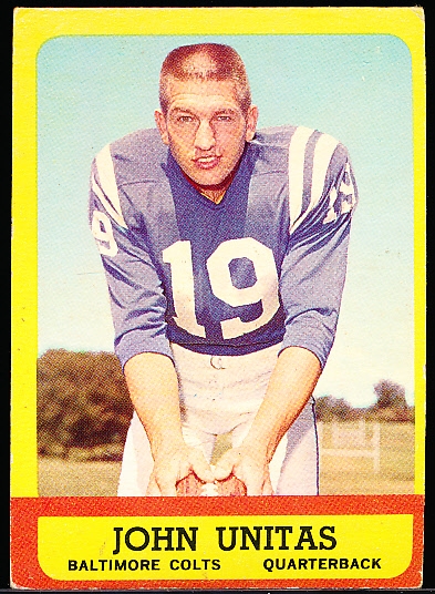 1963 Topps Fb- #1 John Unitas, Colts