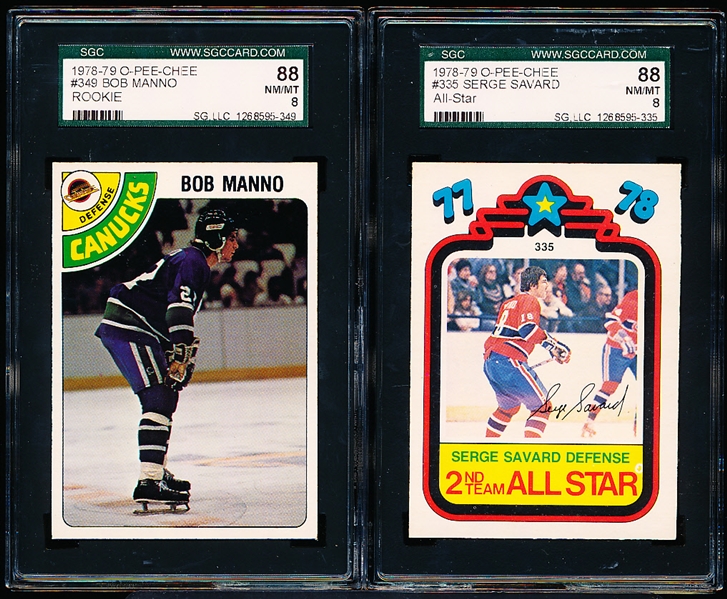 1978-79 O-Pee-Chee Hockey- 5 Diff SGC 88 (Nm/Mt 8)