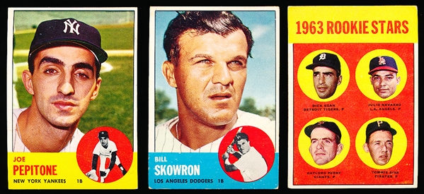 1963 Topps Baseball- 7 Diff