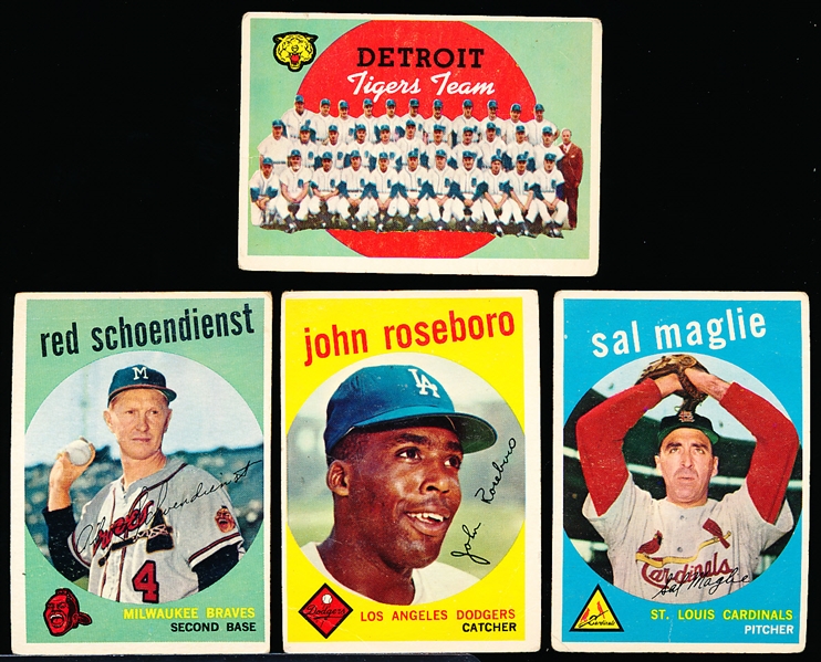 1959 Topps Bb- 13 Cards