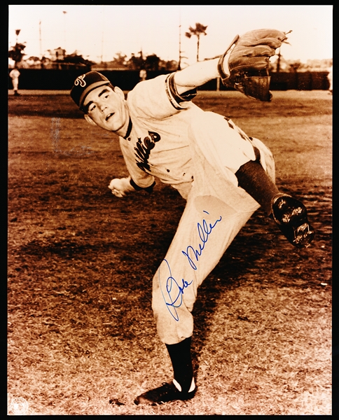 Bob Miller Autographed Philadelphia Phillies Bsbl. B/W 8” x 10” Photo
