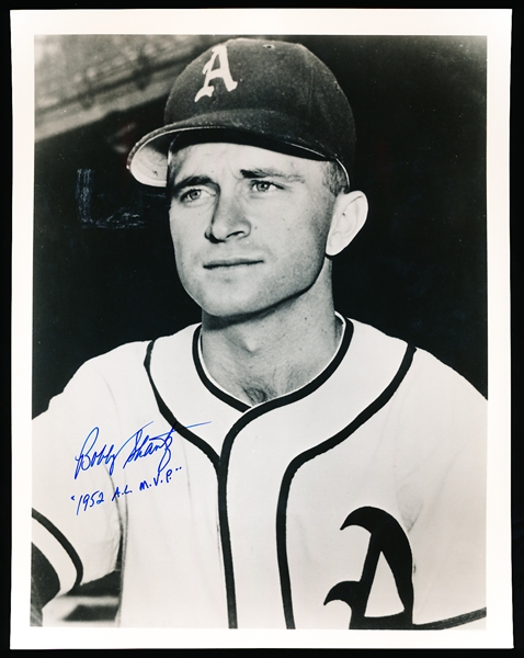 Bobby Shantz Autographed Philadelphia Athletics Bsbl. B/W 8” x 10” Photo