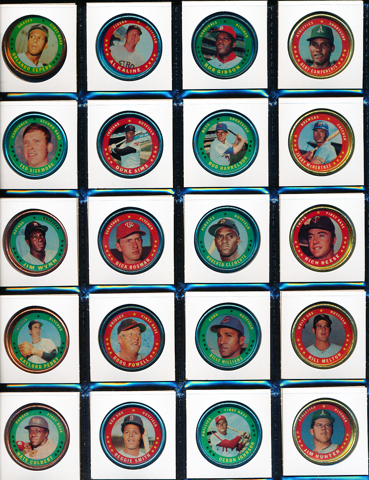 Lot Detail - 1971 Topps Baseball Coins- Complete Set Of 153