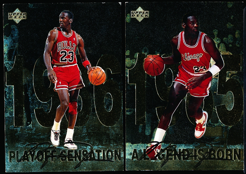 1998 Upper Deck Gatorade Michael Jordan 3-1/2” x 5” Complete Set of 12