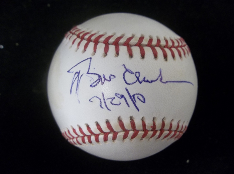 President Bill Clinton Autographed Baseball