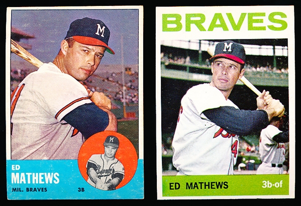 Ed Mathews- 2 Cards