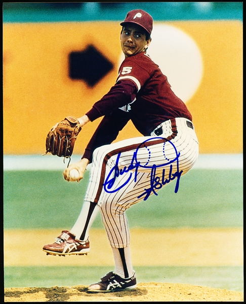 Andy Ashby Autographed Philadelphia Phillies Bsbl. Color 8” x 10” Photo