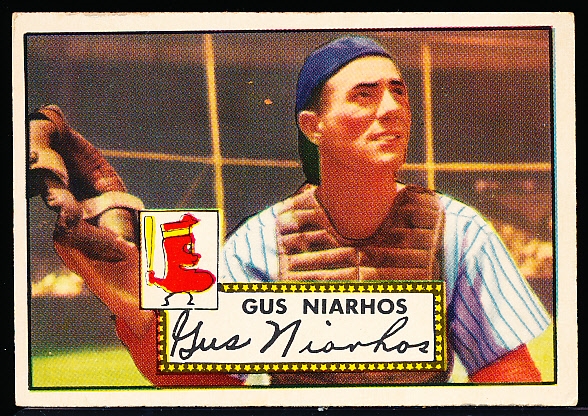 1952 Topps Bb- #121 Gus Niahros, Red Sox