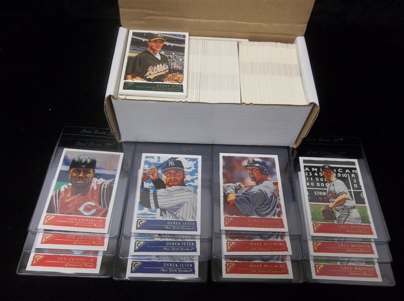 Lot Detail - 2001 Topps Gallery Baseball- Three Complete Base (#1-49 ...