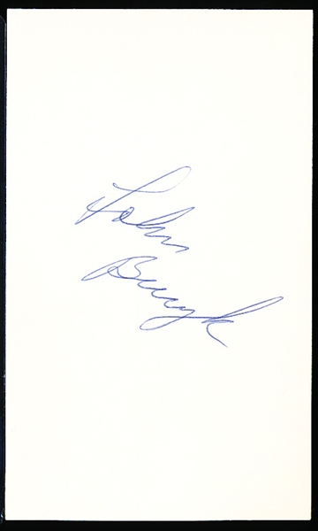 Lot Detail - Johnny Bucyk Autographed Hockey Index Card