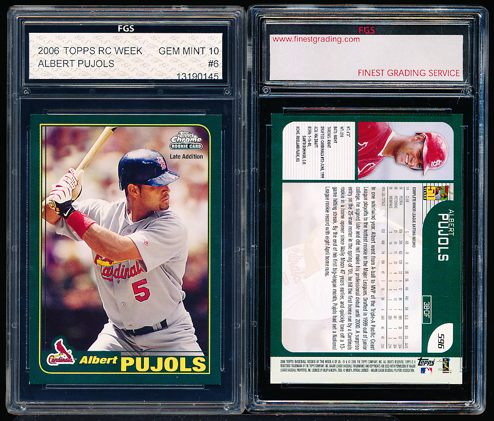 Albert Pujols 2006 Topps Chrome Late Addition Rookie Card