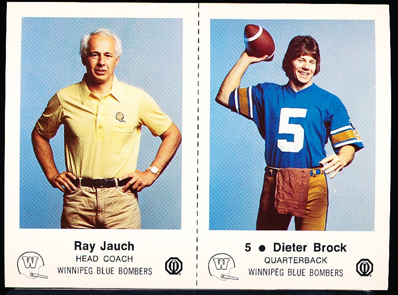 1982 Winnipeg Blue Bombers CFL Police Set of 24 on 12 “2 Card” Panels