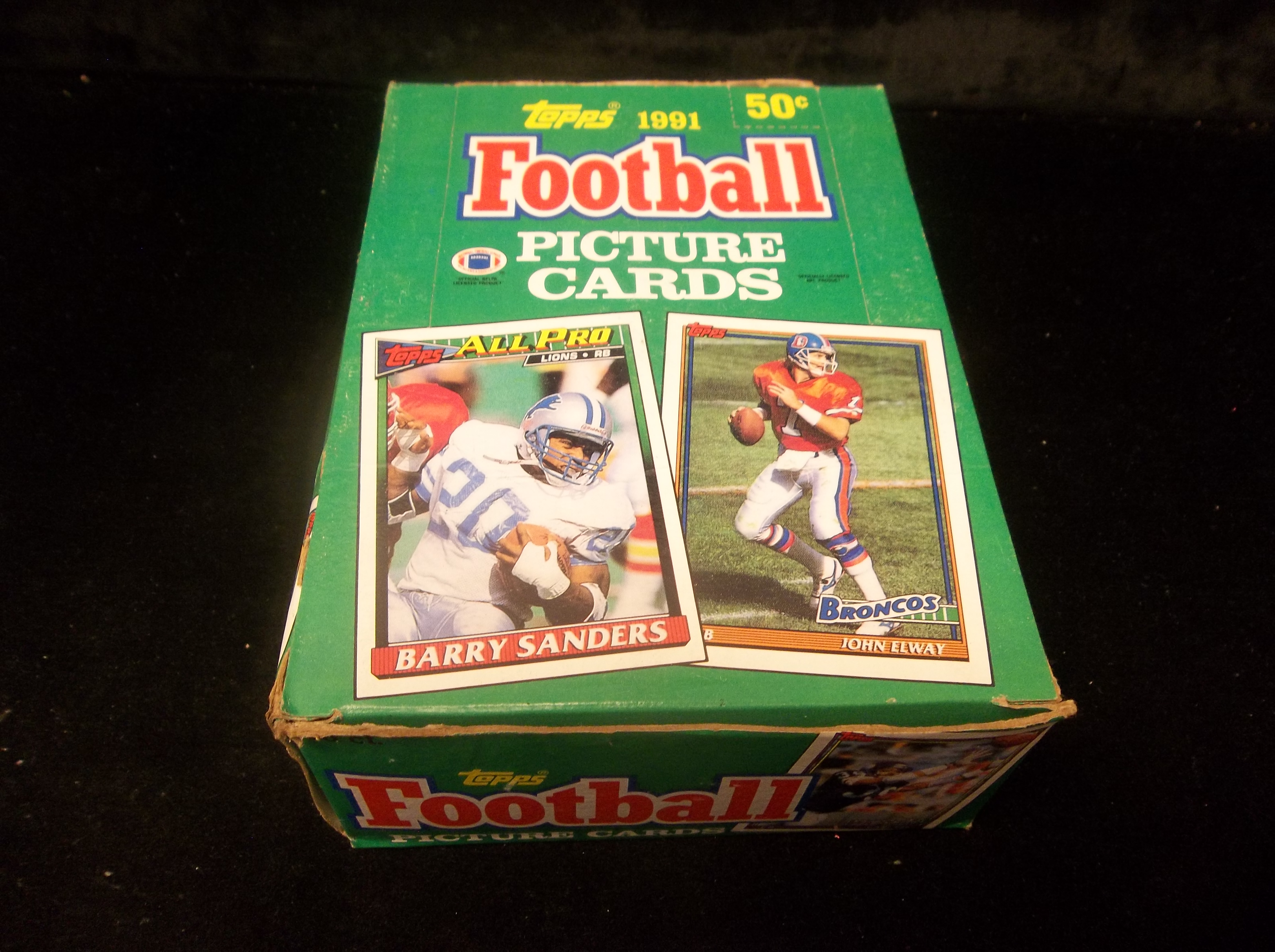 Lot Detail - 1991 Topps Football- 1 Unopened Wax Box