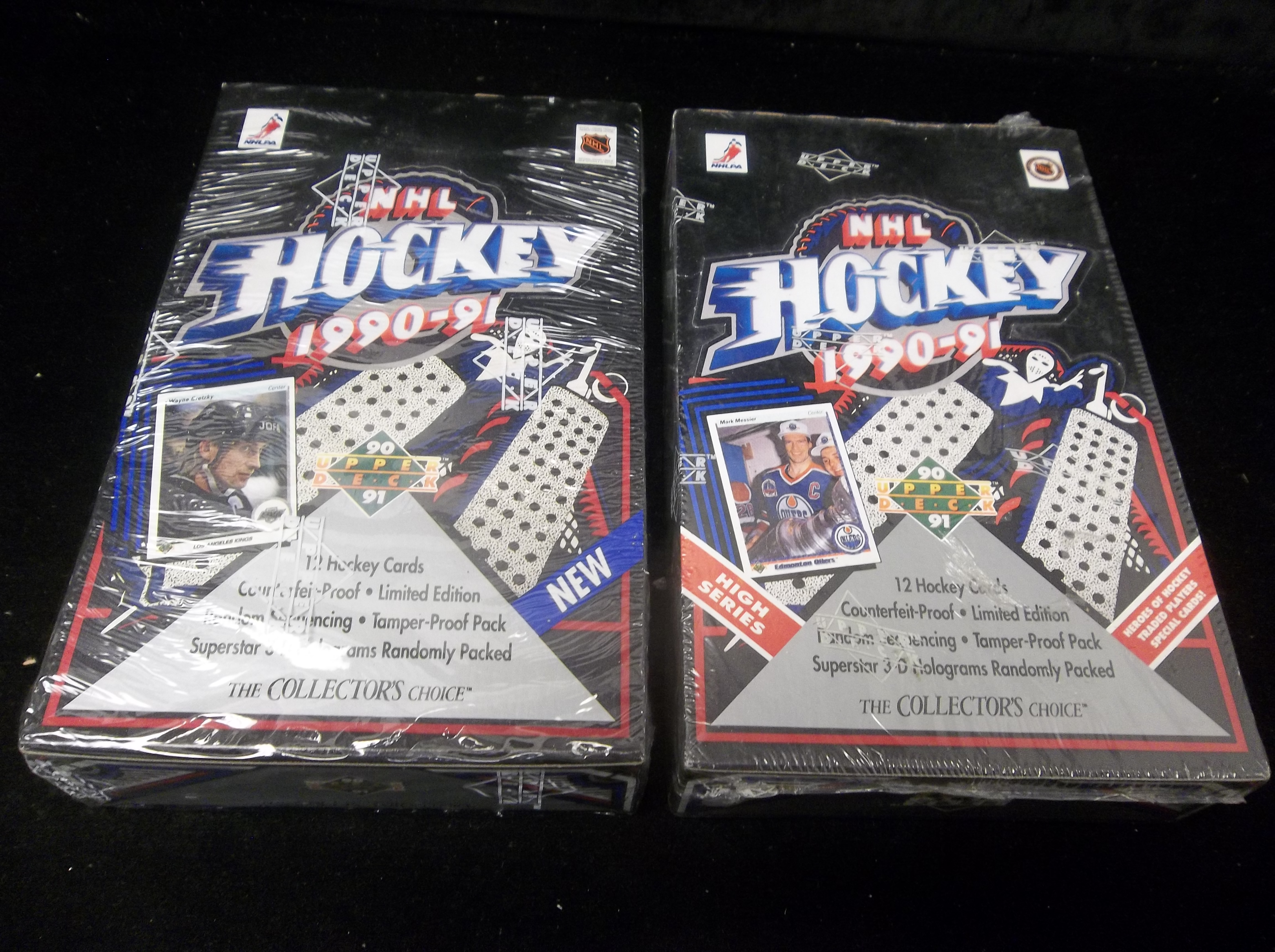 Lot Detail 199091 Upper Deck Hockey 1 Unopened Wax Box From Both Series