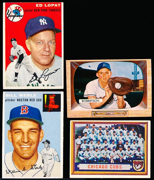 Four vintage Baseball Cards