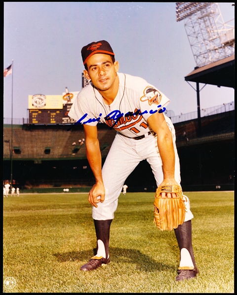 Autographed Luis Aparicio Baltimore Orioles Bsbl. Color 8” x 10” Photo