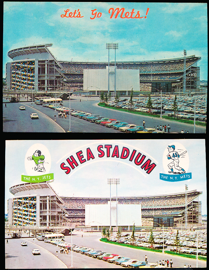 Shea Stadium (NY-119, DT-89958-B) - Stadium Postcards