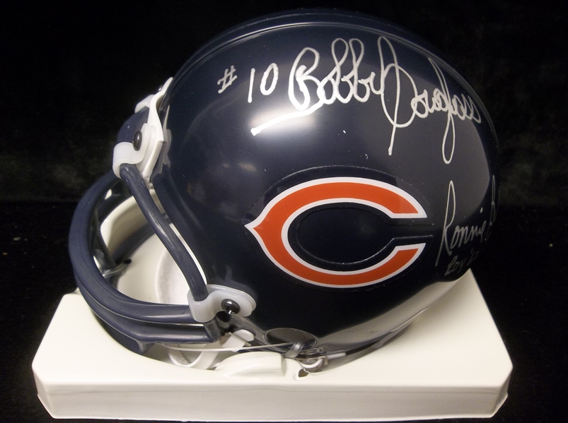 Autographed Chicago Bears Riddell Mini-Helmet- Signed by 4 Diff.