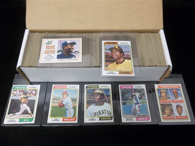 Lot Detail - 1974 Topps Baseball- Complete Set of 660