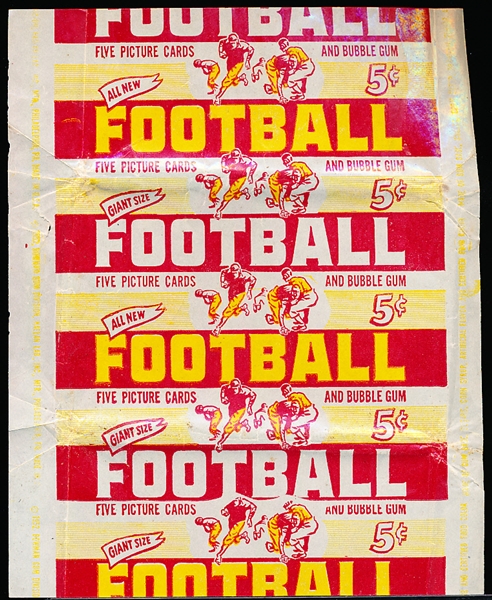 1952 Bowman Football Large- 5 Cent Wrapper