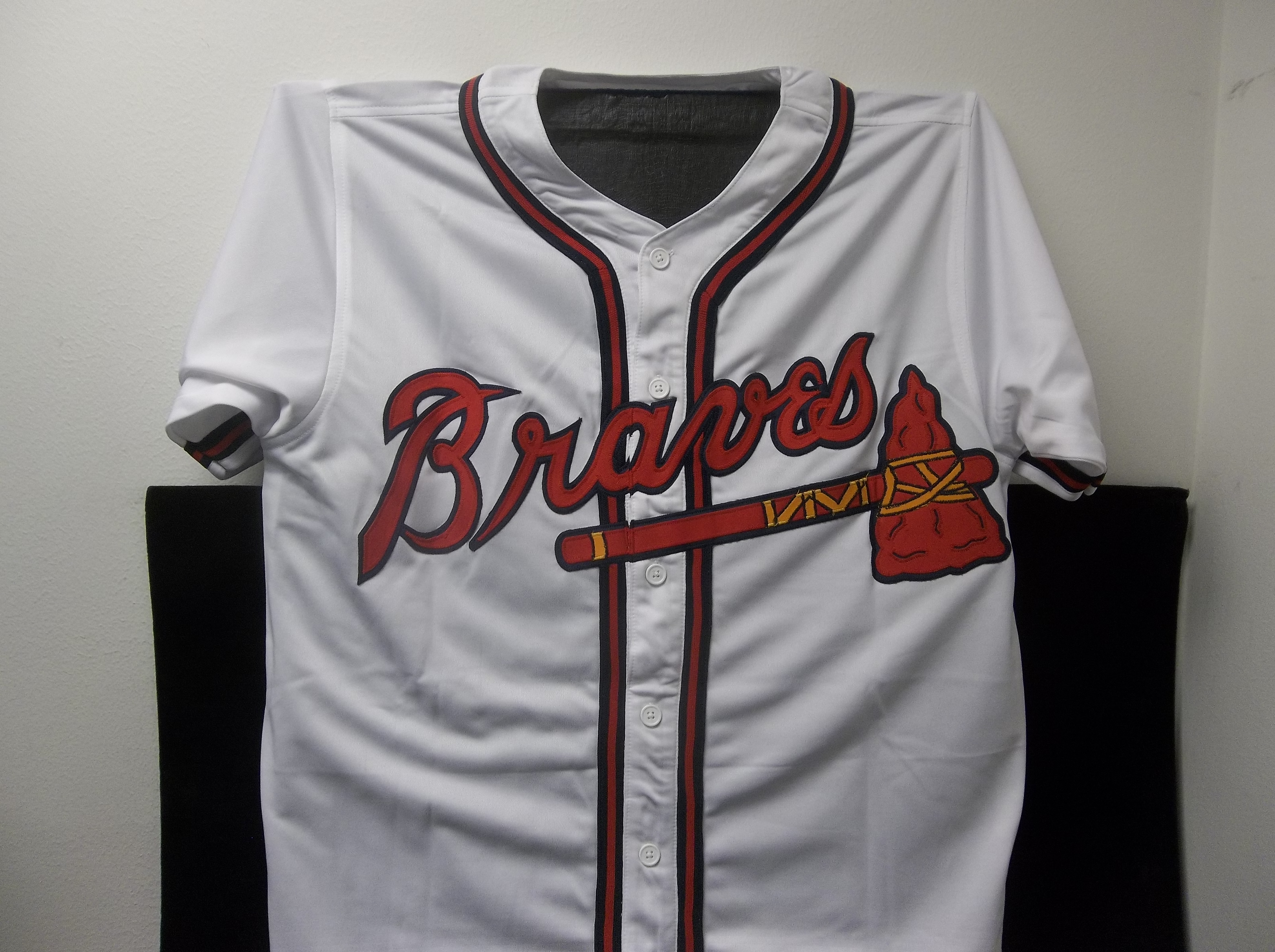 Lot Detail - Autographed Tom Glavine Atlanta Braves Replica Jersey- JSA ...