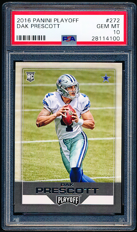 Lot Detail - 2016 Panini Playoff Ftbl. #272 Dak Prescott RC, Cowboys ...