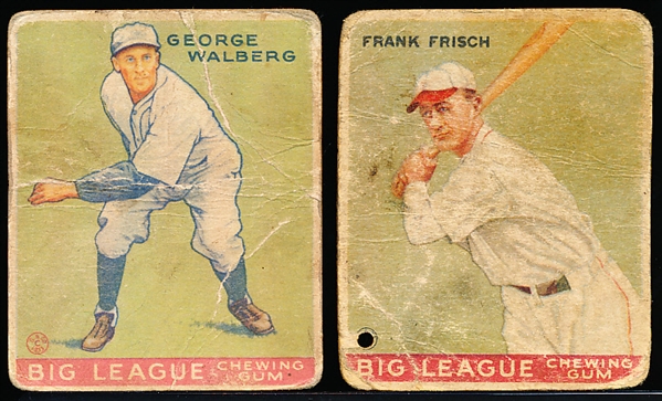 1933 Goudey Baseball- 2 Cards