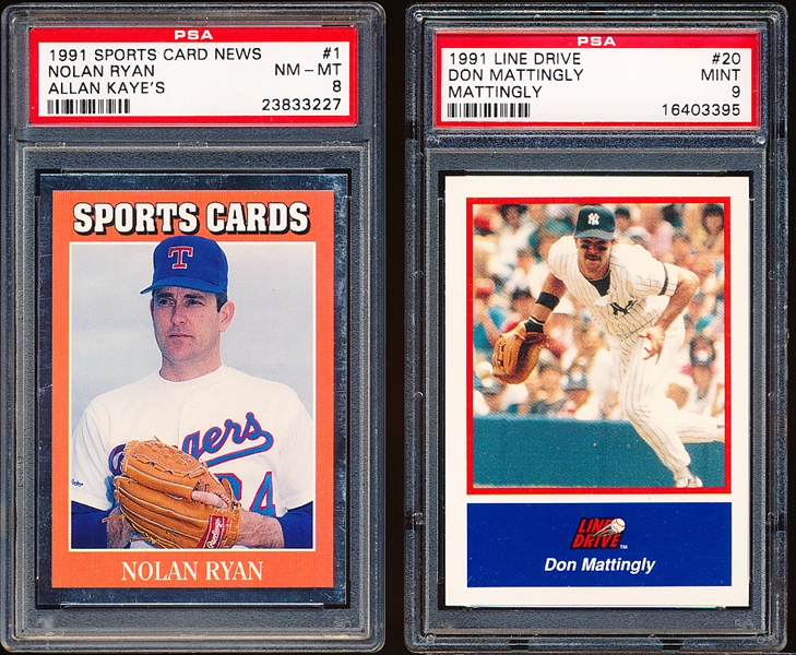 Three Diff PSA Graded Baseball Cards