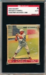 1933 Goudey Baseball- #34 Bob O’Farrell, St. Louis Cardinals- With Autograph on Front- SGC Authenticated