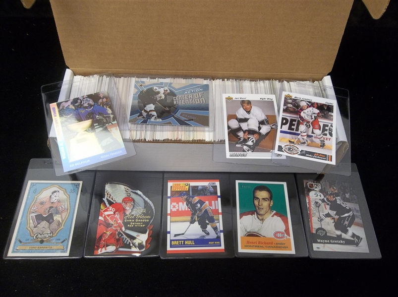 Hockey Star Card Lot- 600 Assorted