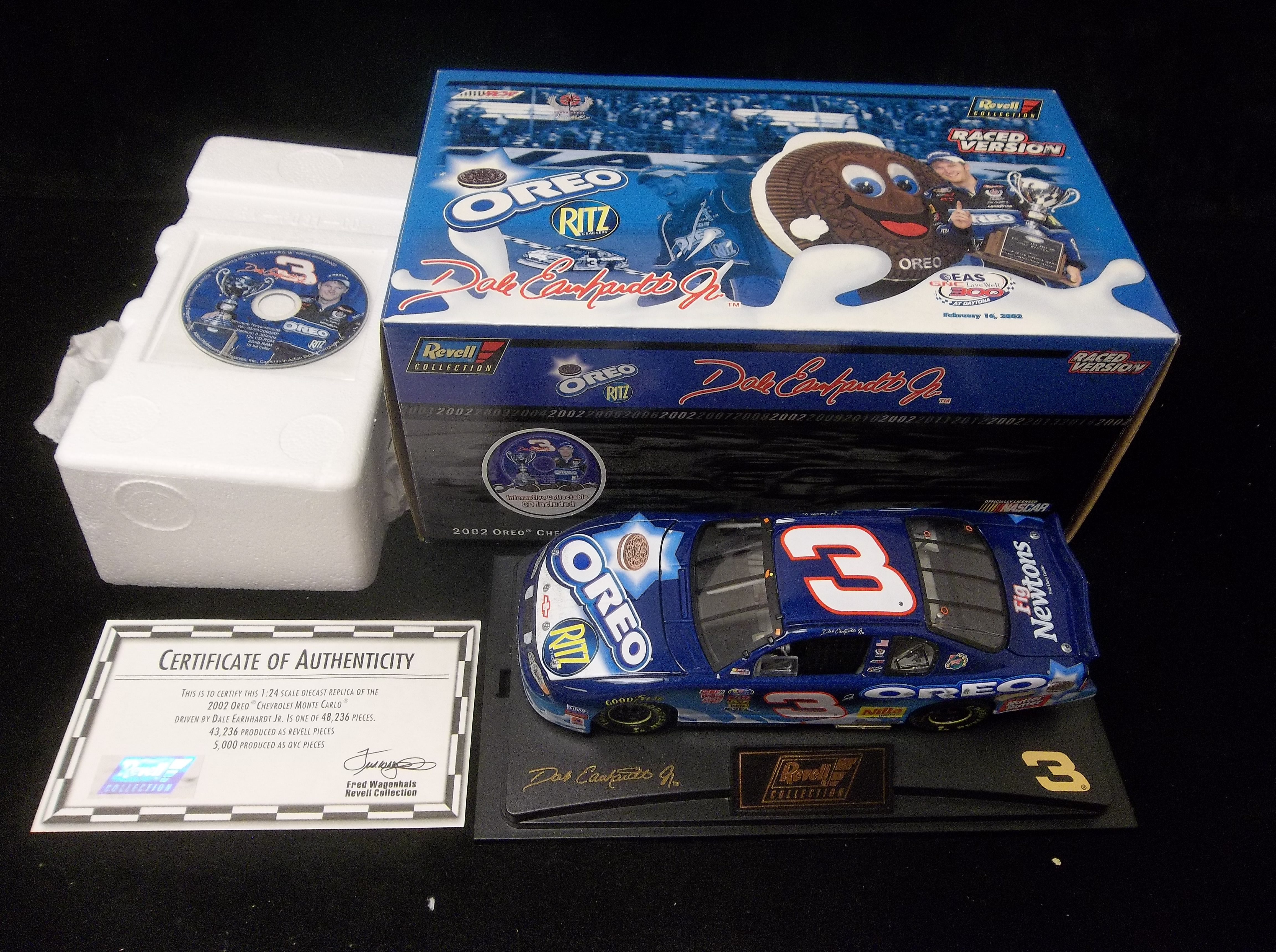 Lot Detail - 2002 Revell 1:24 NASCAR Replica #3 Oreo Dale Earnhardt, Jr ...