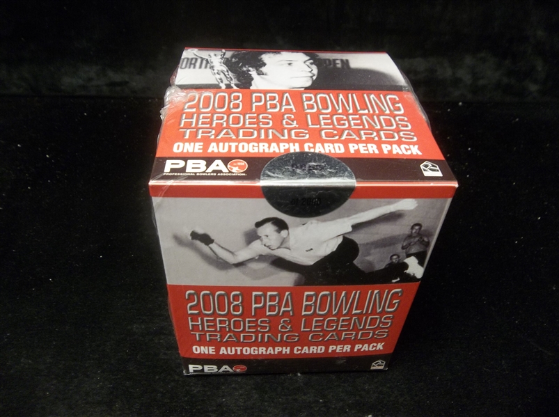 2008 Rittenhouse PBA Heroes & Legends Bowling- 1 Factory Sealed Wax Box- 1 Sig/Pack