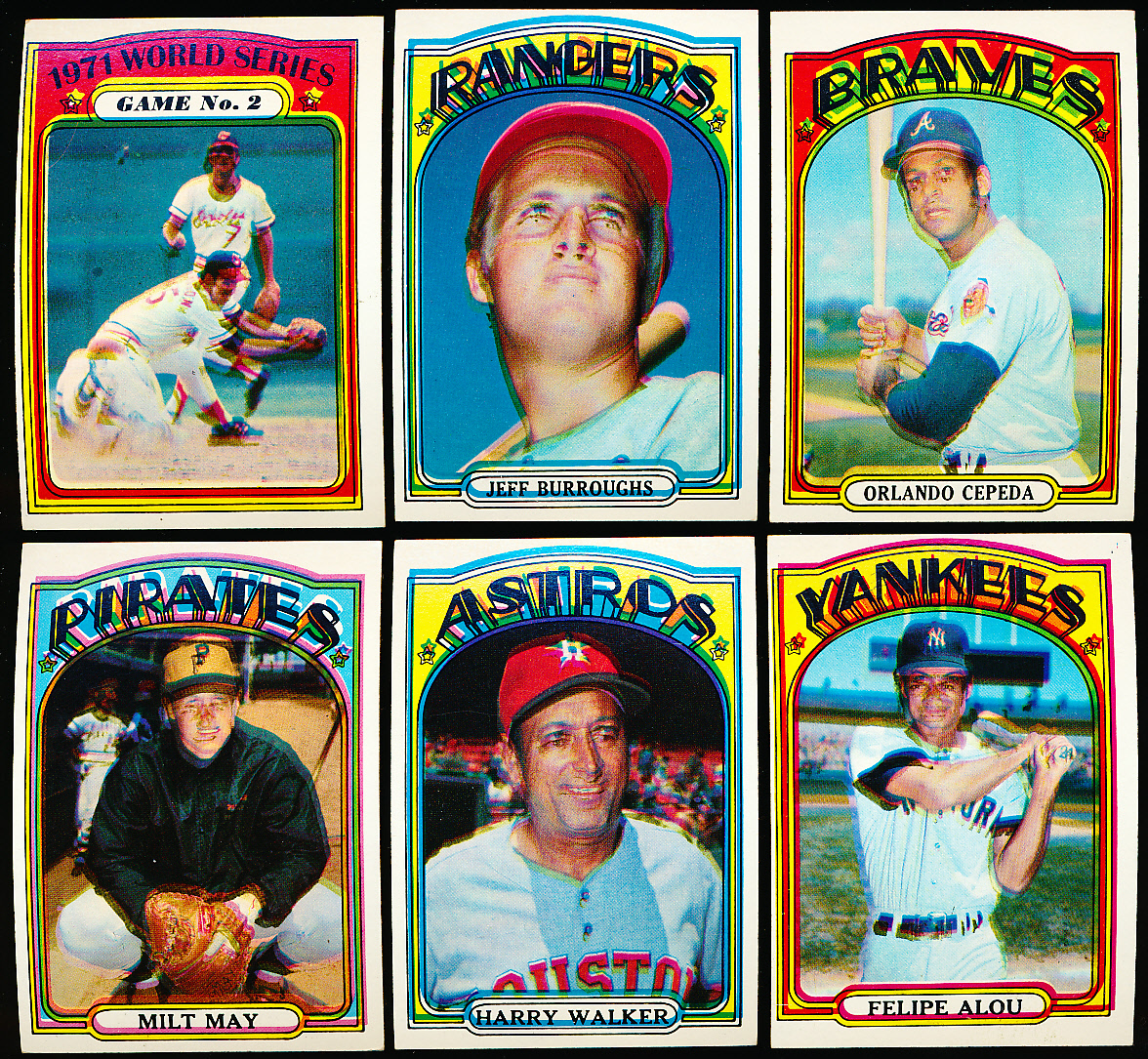 Lot Detail - 1972 Topps Baseball- 16 Weird Print Variation Cards