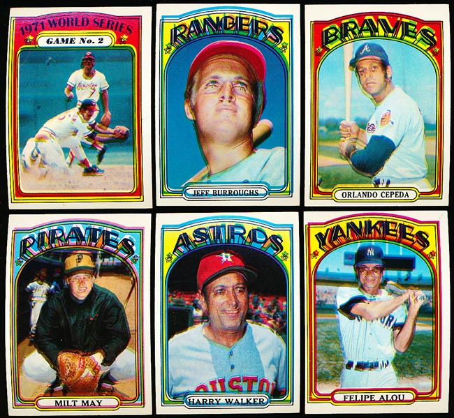 Lot Detail - 1972 Topps Baseball- 16 Weird Print Variation Cards