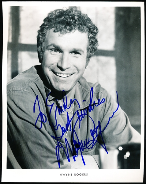 Wayne Rogers Autographed B/W 8” x 10” Entertainment Photo