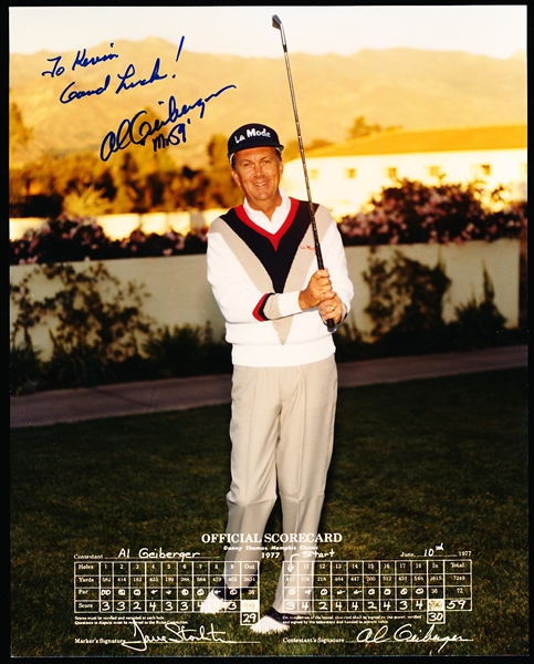 Al Geiberger Autographed Golf Color 8” x 10” Photo