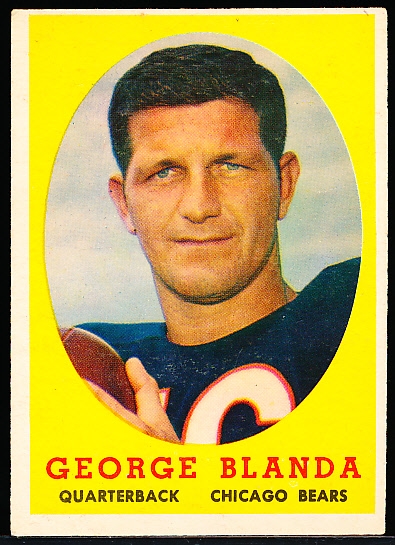 1958 Topps Fb- #129 George Blanda, Bears