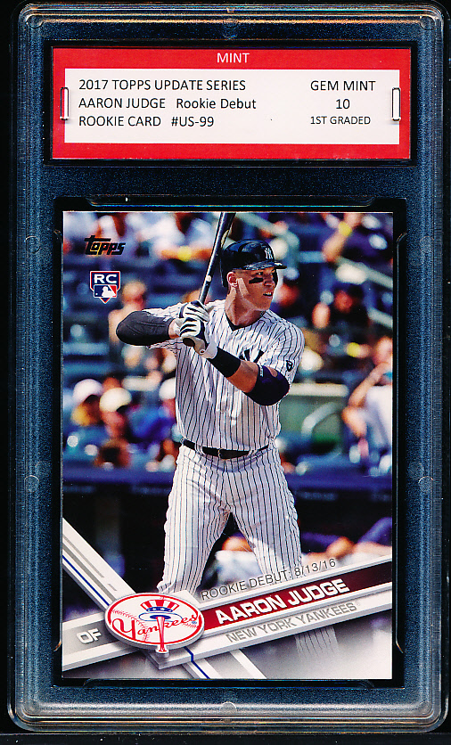 2017 Topps Update Aaron Judge Rookie Debut - New York Yankees Baseball  Rookie Card - #US99