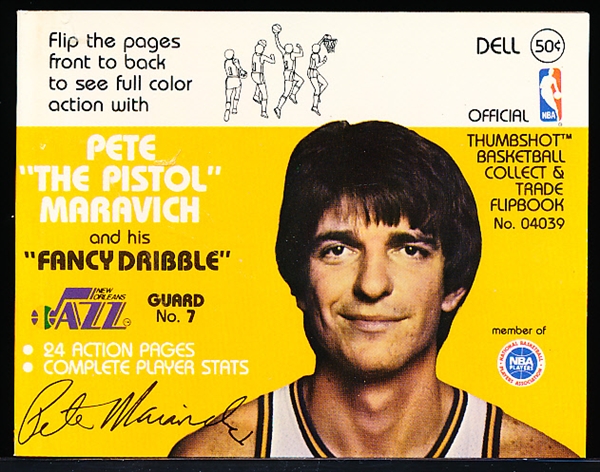 1977-78 Dell NBA Flip-Books- Pete Maravich, Jazz
