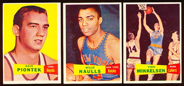 1957-58 Topps Basketball- 3 Diff.