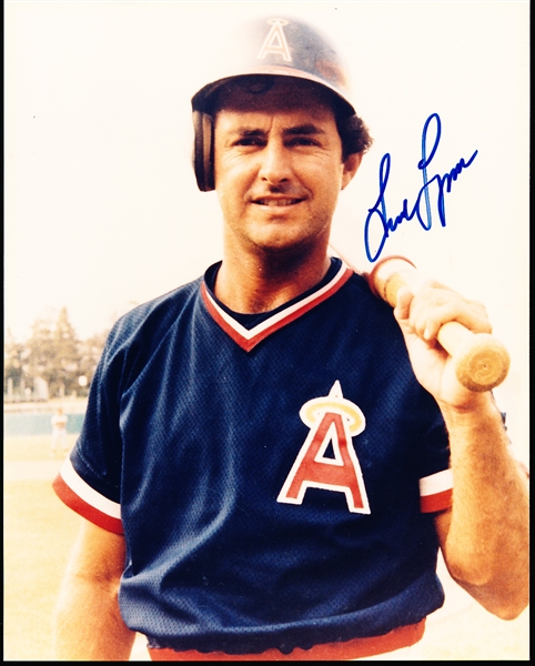 Autographed Fred Lynn California Angels MLB Color 8” x 10” Photo