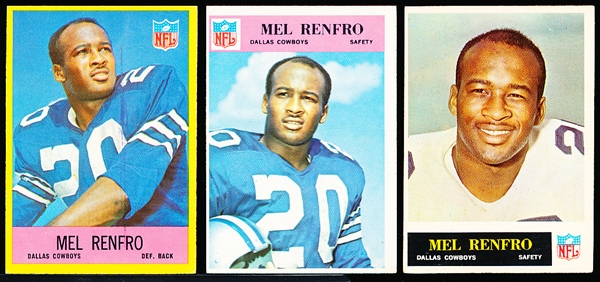 Mel Renfro- 3 Cards