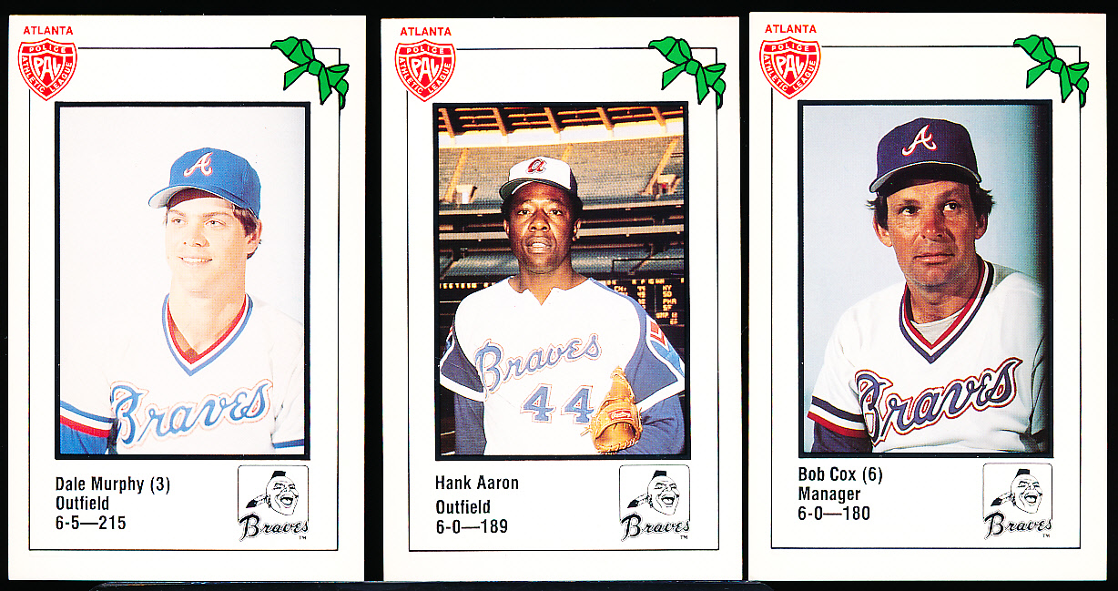 Lot Detail - 1981 Atlanta Braves Police Set of 27 with Aaron & SP Card