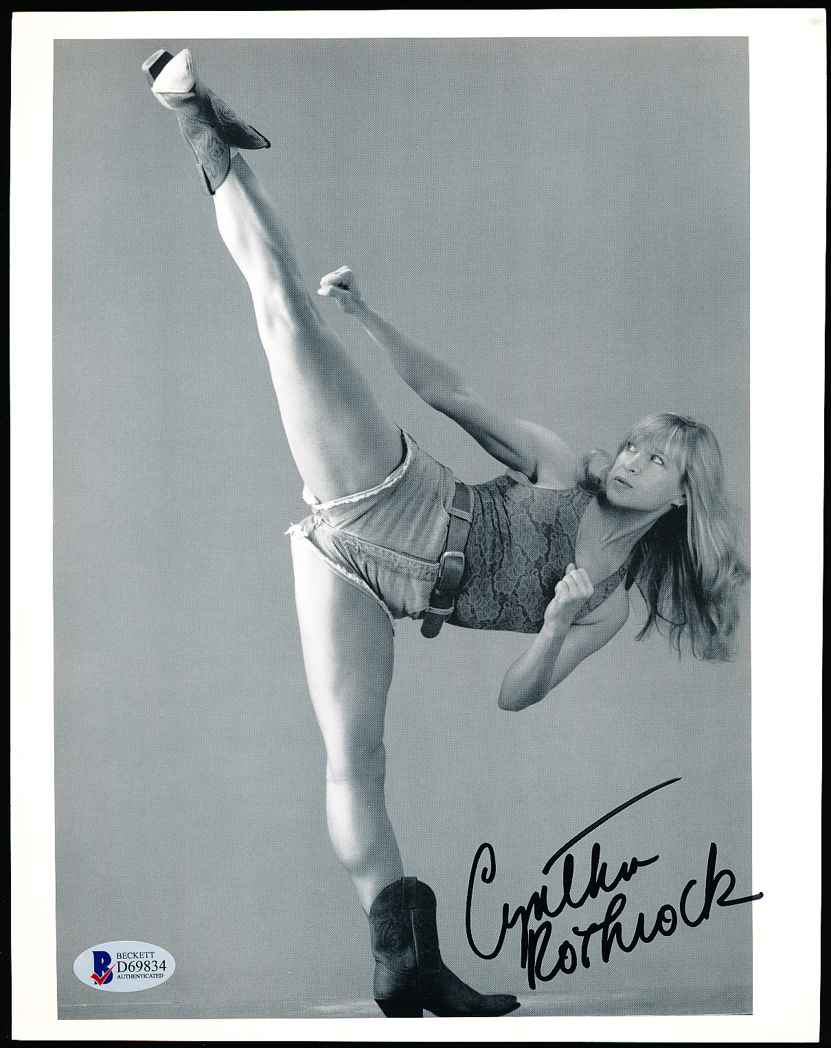 Lot Detail - Autographed Cynthia Rothrock (Actress Martial Arts) Non-Sports  B/W 8” x 10” Photo- Beckett Authenticated