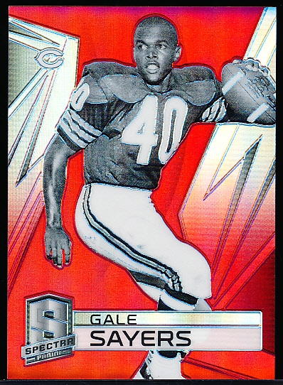 Lot Detail - 2014 Panini Spectra Ftbl.- “Red Prizm”- #110 Gale Sayers,  Bears- #02/10 Made!